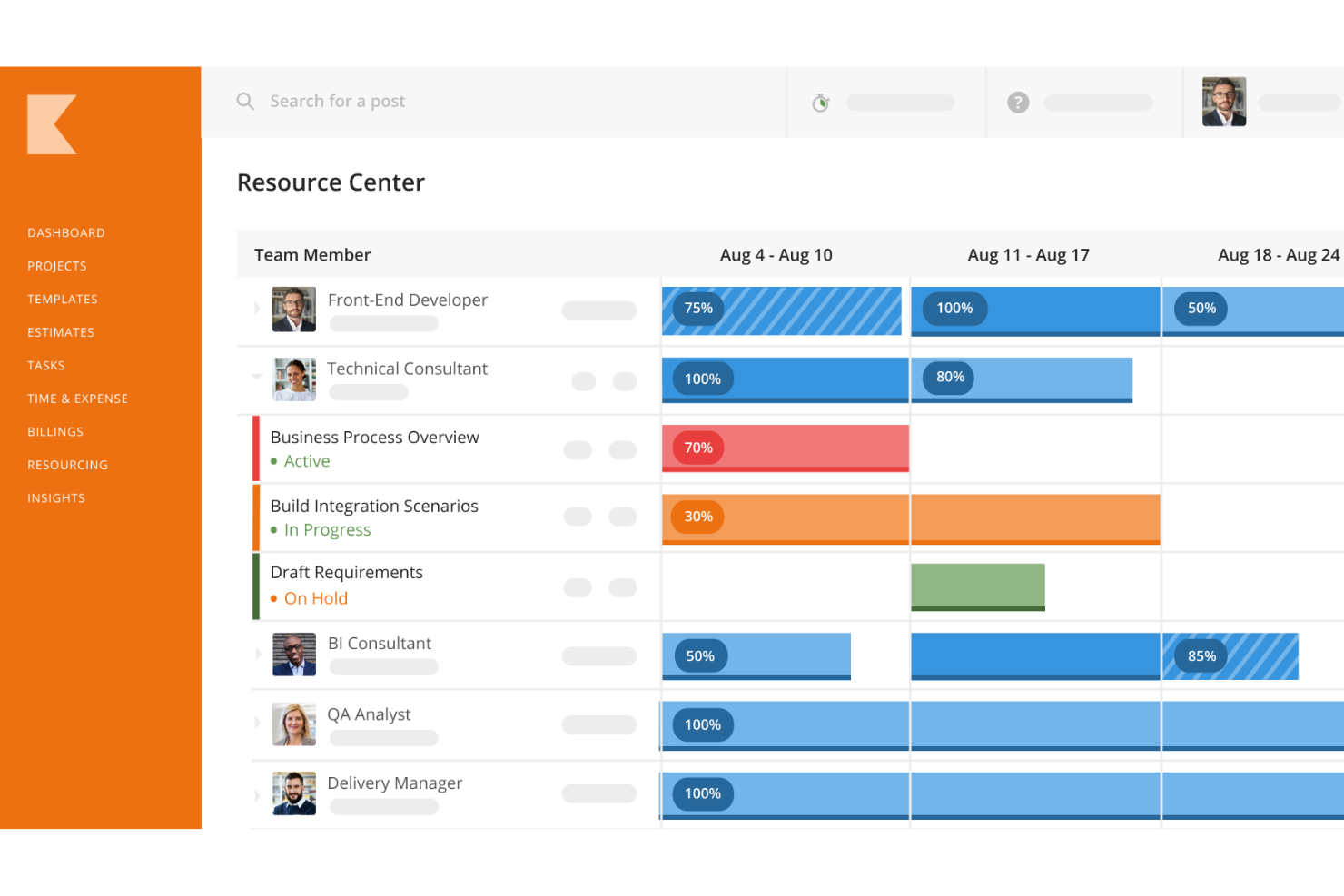 Kantata screenshot - 10 beste software voor IT-resourcebeheer beoordeeld in 2026