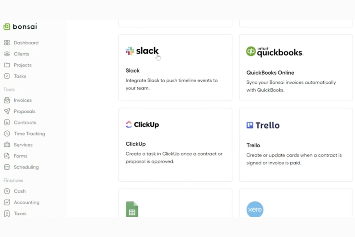 Bonsai Agency Software screenshot - 10 beste projectmanagementsoftware die met Slack integreert 2026