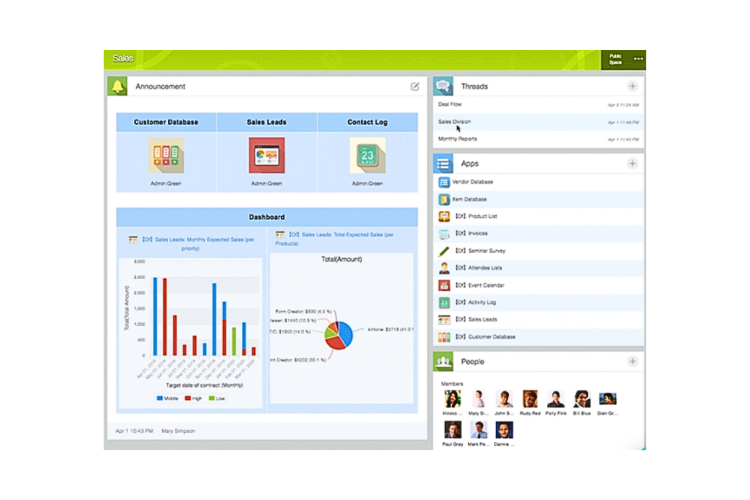 Kintone screenshot - 10 beste productiviteitstools beoordeeld voor 2026