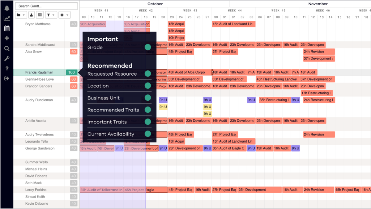 Dayshape screenshot - 10 beste softwaretools voor resourceplanning voor 2026