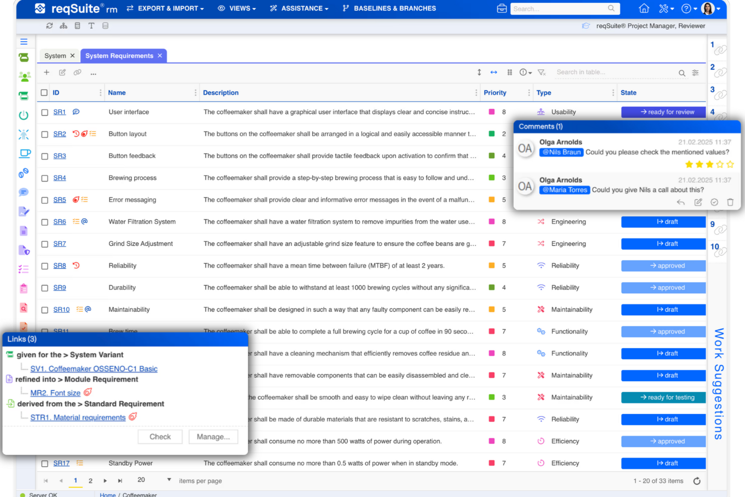 reqSuite® rm screenshot - 10 Beste tools voor eisenbeheer beoordeeld voor 2026