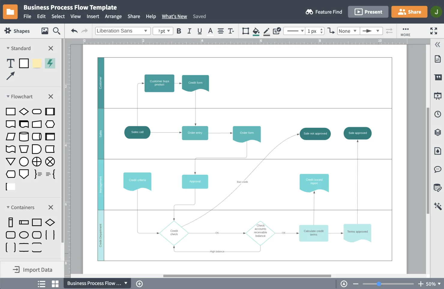 Lucidchart screenshot - 10 Beste software voor procesworkflows beoordeeld voor 2026
