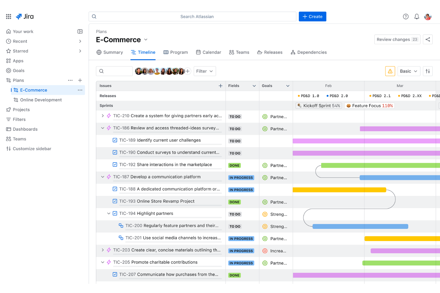 Jira screenshot - 10 beste gratis software voor projectbeheer beoordeeld voor 2026
