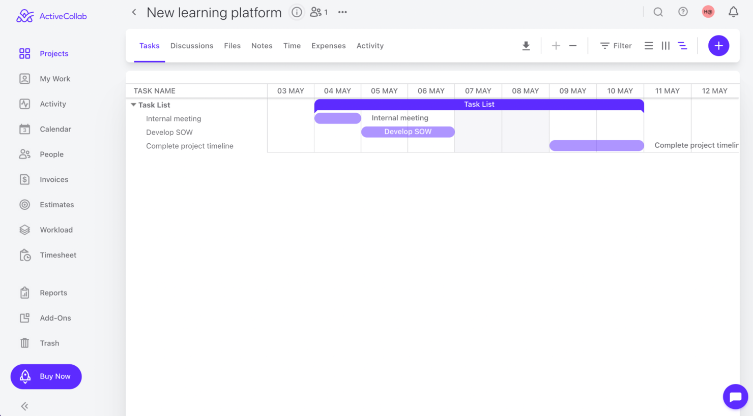 ActiveCollab screenshot - 10 beste desktopsoftware voor projectbeheer in 2026