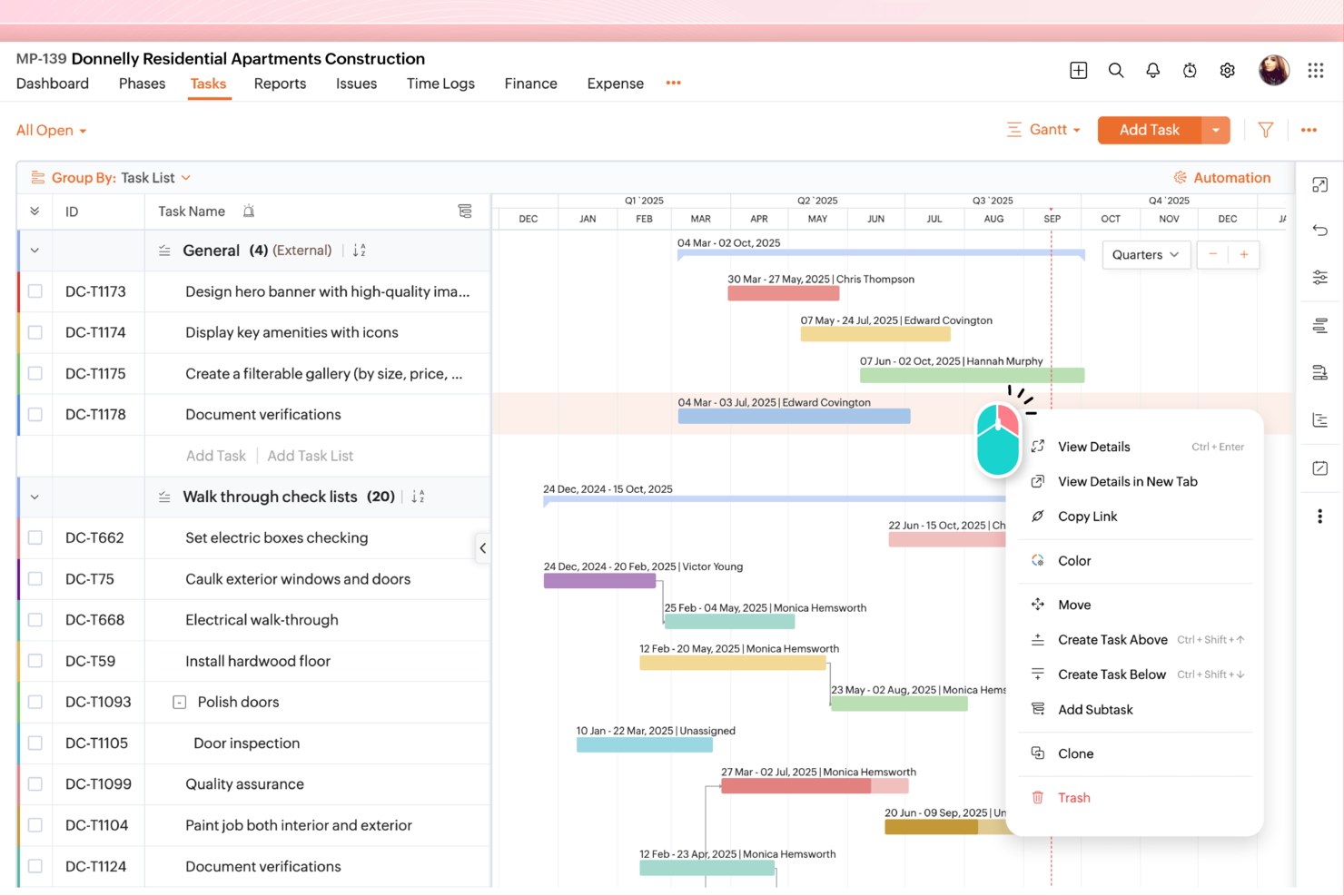 Zoho Projects screenshot - 10 beste concurrenten en alternatieven voor Wrike: beoordeeld in 2026