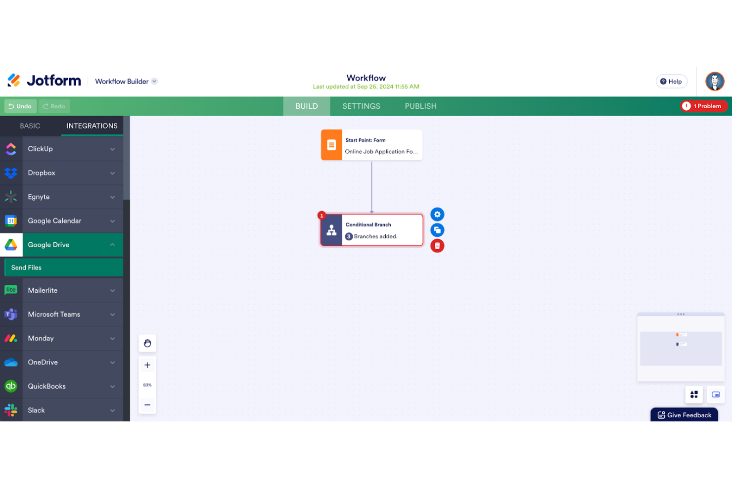 Jotform Workflows screenshot - 10 beste workflow-apps die ik in 2026 heb geprobeerd