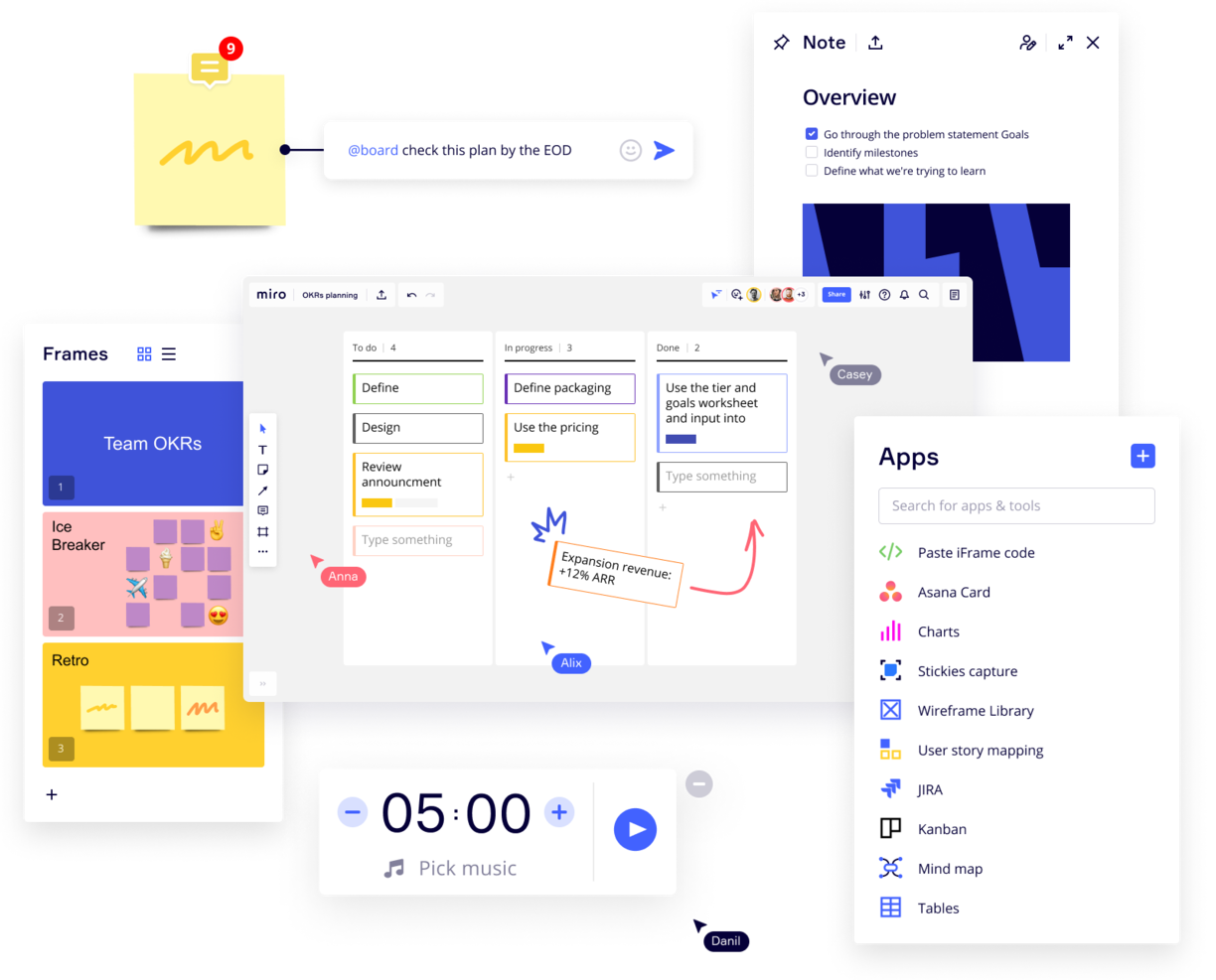 Miro screenshot - 10 beste scrumsoftwaretools &amp; scrum-borden voor 2026