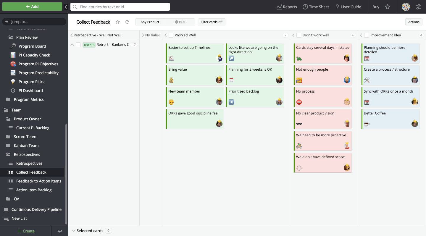 Targetprocess screenshot - 10 beste scrumsoftwaretools &amp; scrum-borden voor 2026