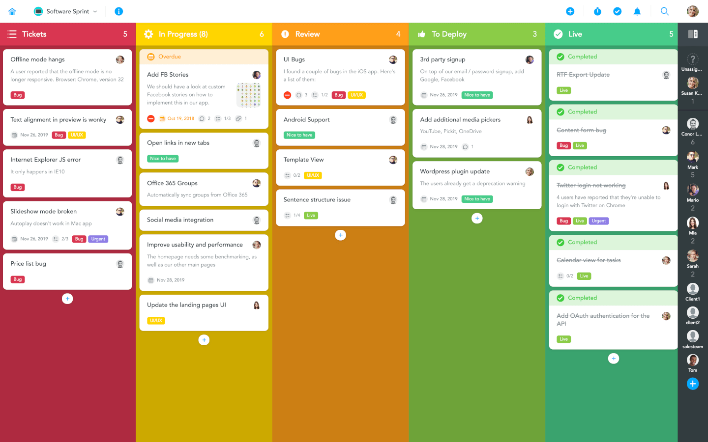 MeisterTask screenshot - 10 beste Scrumtools beoordeeld en vergeleken voor 2026