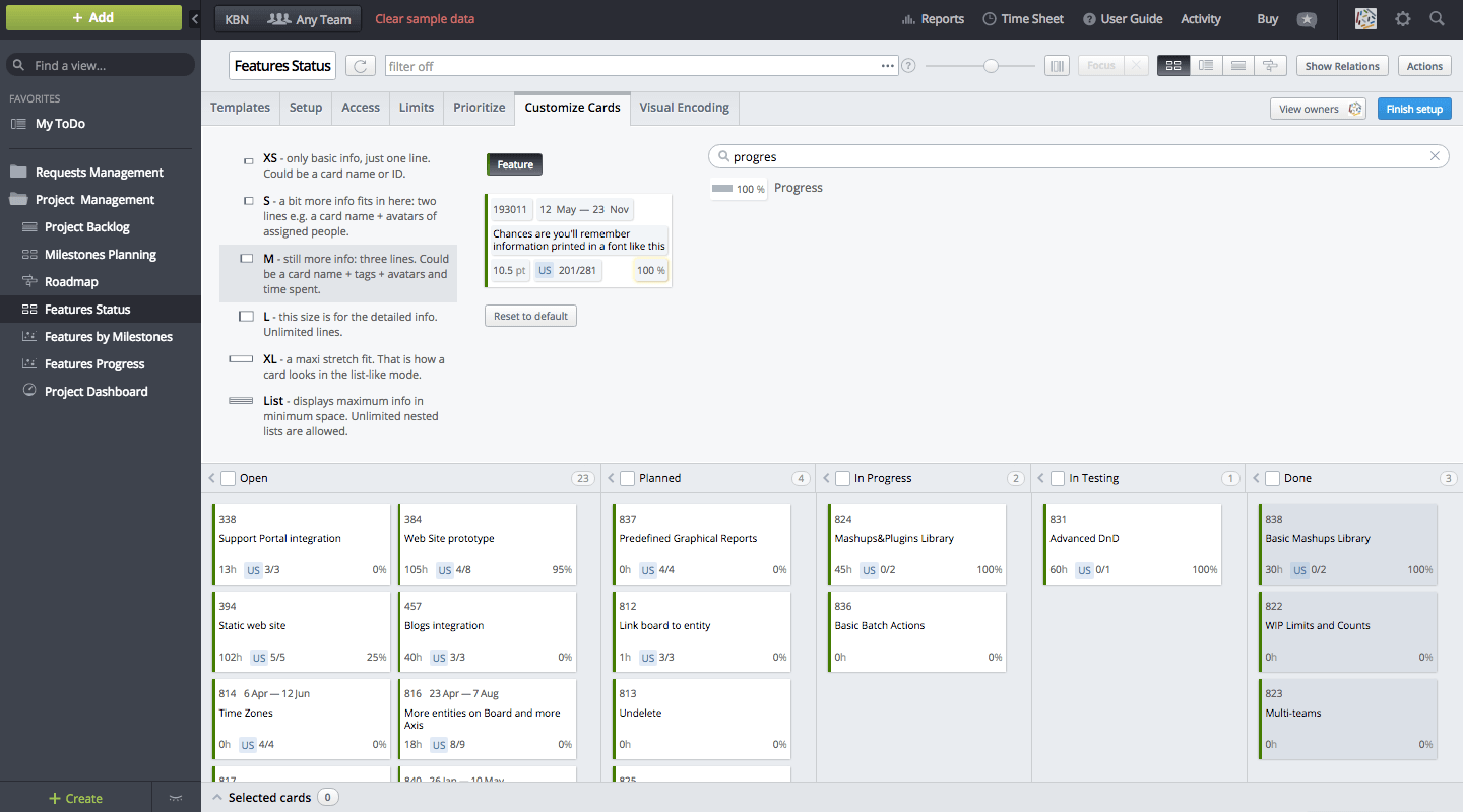 Targetprocess screenshot - 10 beste Scrumtools beoordeeld en vergeleken voor 2026