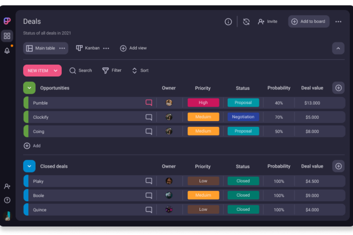 Plaky screenshot - 10 Beste projectmanagementsoftware voor startups in 2026