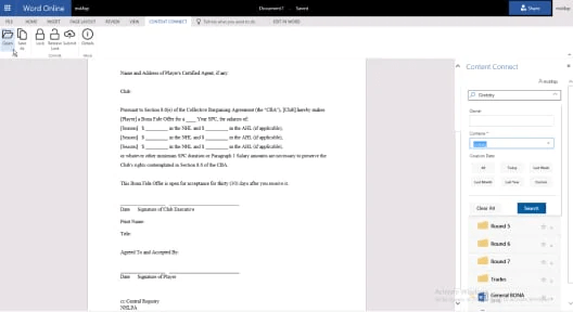 OpenText screenshot - 10 beste contentbeheersystemen voor ondernemingen voor 2026
