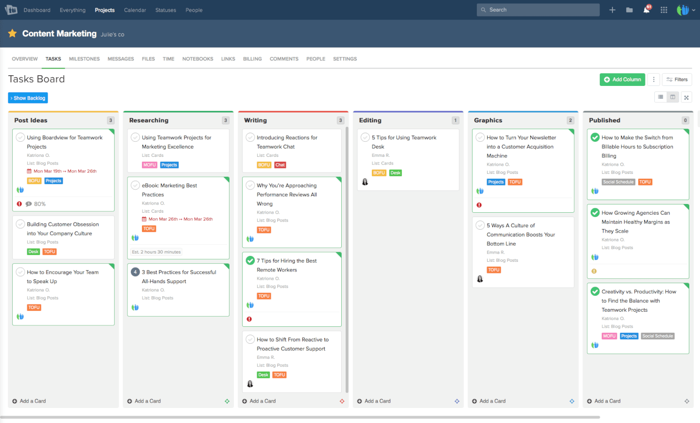 Teamwork.com screenshot - 10 beste tools voor bureaubeheersystemen beoordeeld voor 2026
