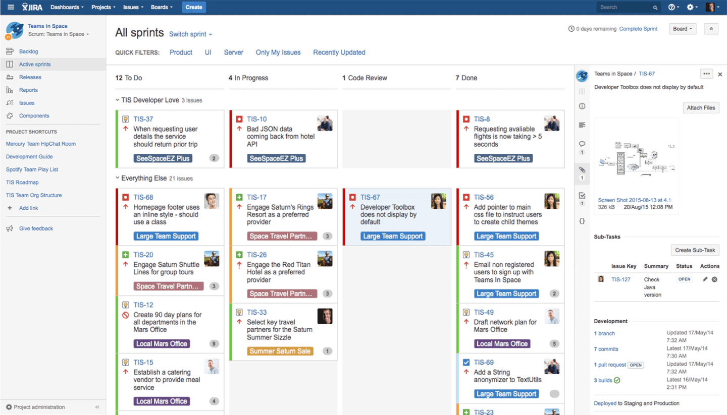 Jira screenshot - 10 beste online agile hulpmiddelen voor projectmanagement in 2026