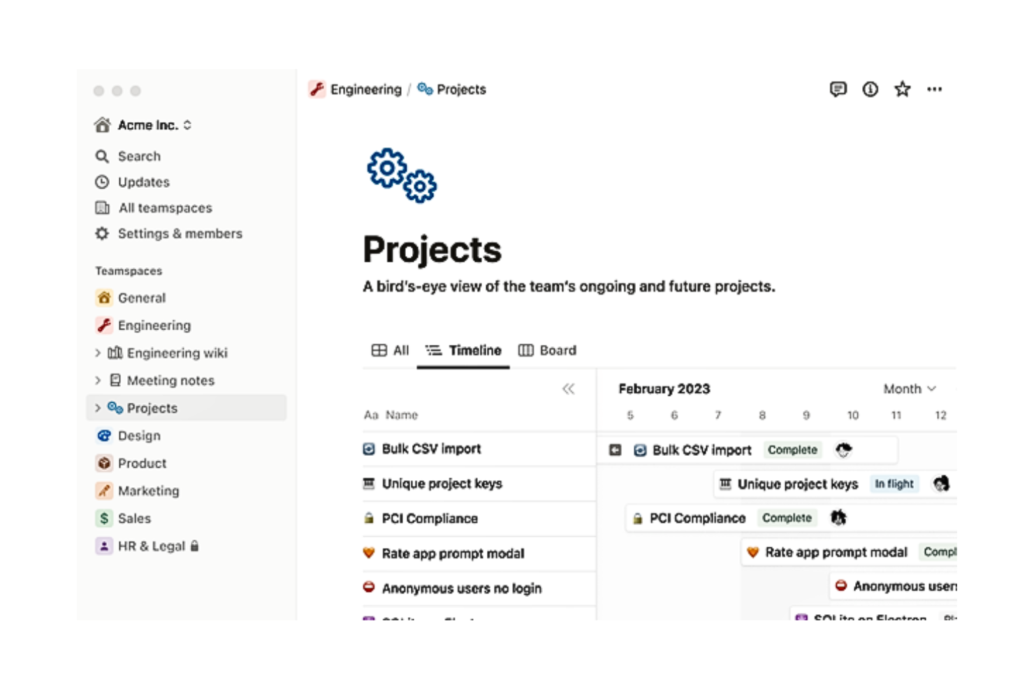 Notion screenshot - 10 beste enterprise-taakbeheersoftware geselecteerd voor 2026