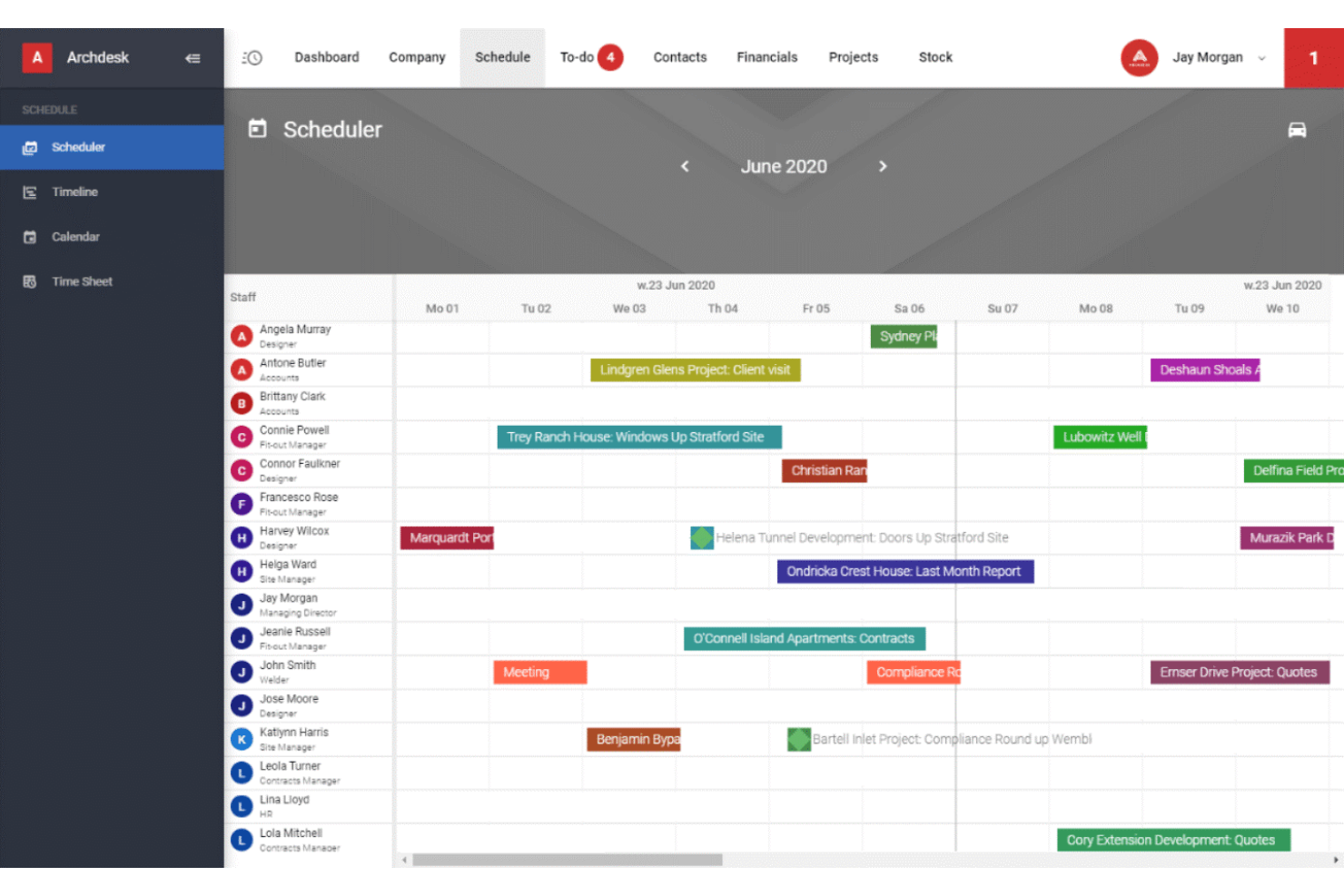 Archdesk screenshot - 10 beste workflowsoftware voor de bouw geselecteerd voor 2026