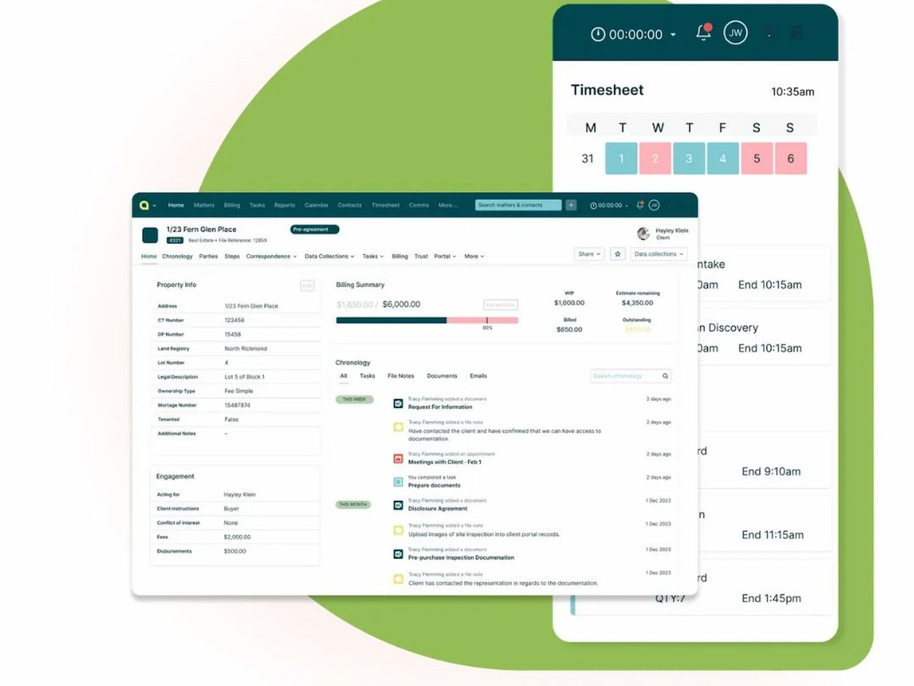 Actionstep screenshot - 10 beste software voor juridisch projectmanagement in 2026