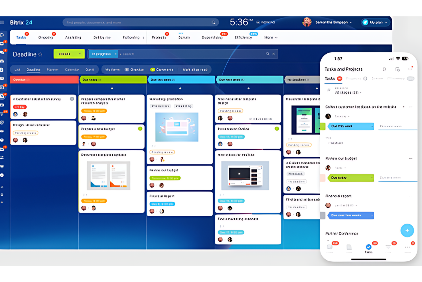 Bitrix24 screenshot - 10 beste software voor projectbeheer met CRM voor 2026