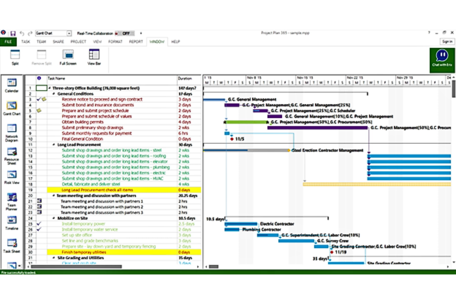 Microsoft Project screenshot - 10 beste enterprise-taakbeheersoftware geselecteerd voor 2026