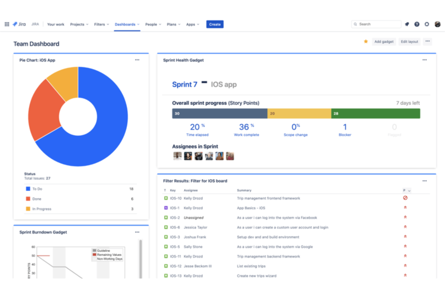 Jira screenshot - De 10 beste software voor werkopdelingsstructuren beoordeeld in 2026