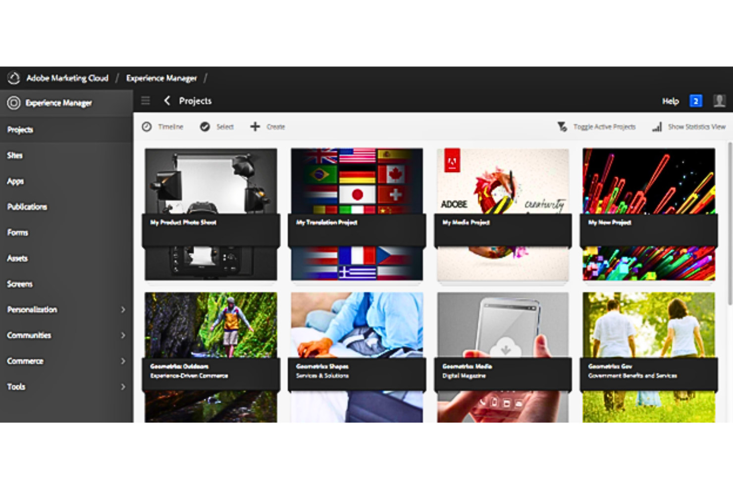 Adobe Experience Manager screenshot - 10 beste software voor het beheer van digitale media-assets voor animatie beoordeeld in 2026