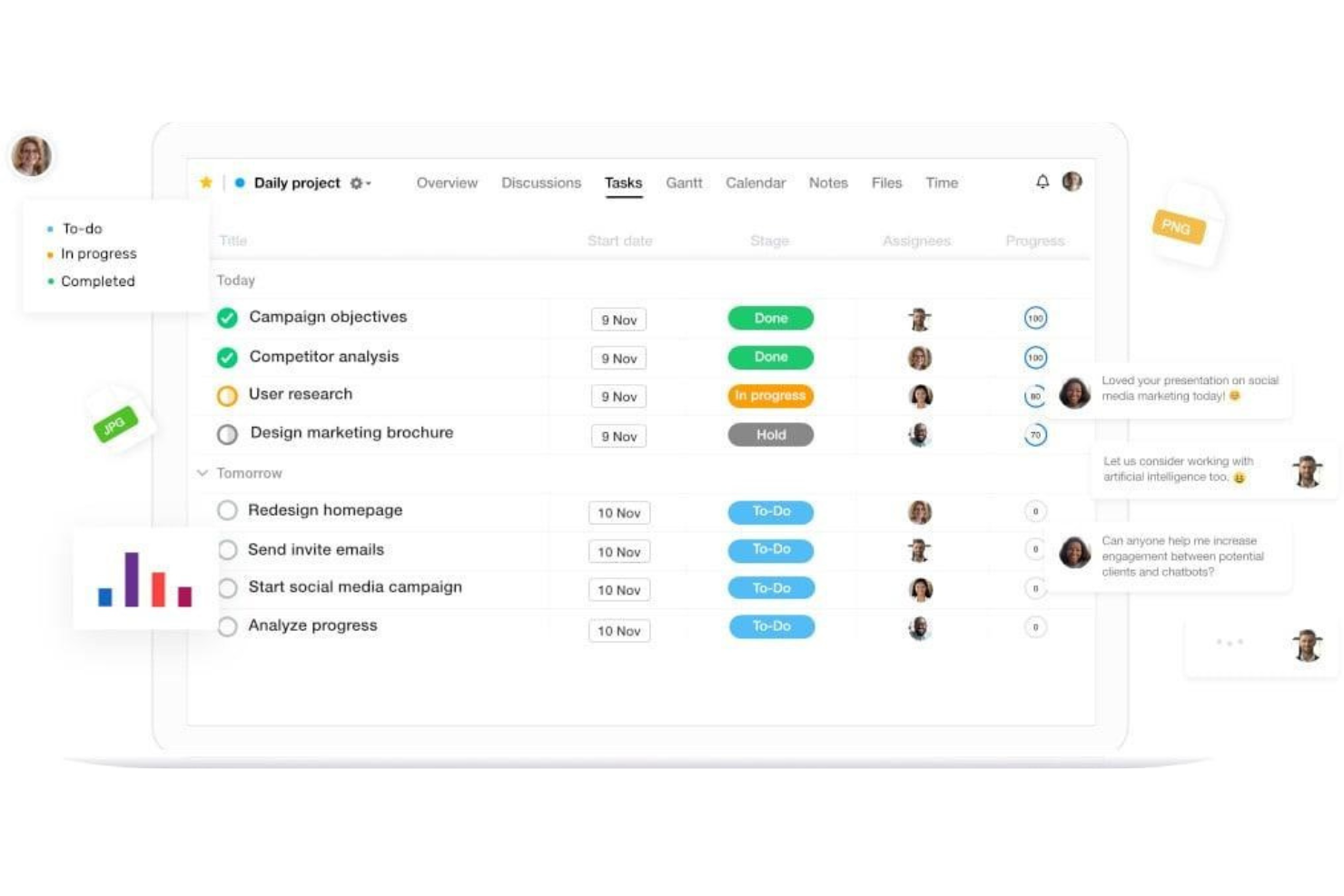 ProofHub screenshot - 10 beste software voor projectmanagement in de productie voor 2026