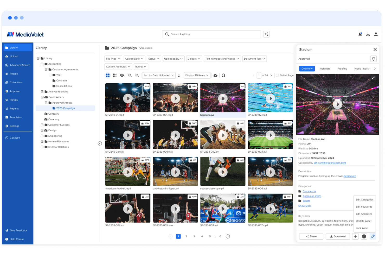 MediaValet screenshot - 10 beste software voor het beheer van digitale media-assets voor animatie beoordeeld in 2026