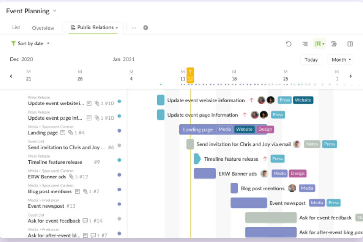 Quire screenshot - 10 beste GanttPRO-alternatieve tools voor planning in 2026