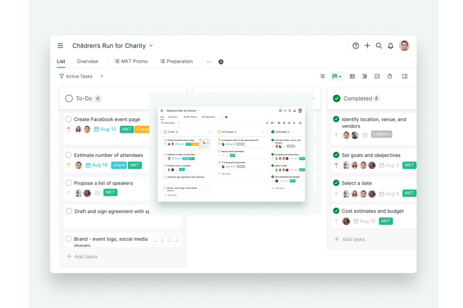 Quire screenshot - 10 beste software voor resourcebeheer voor kleine teams 2026