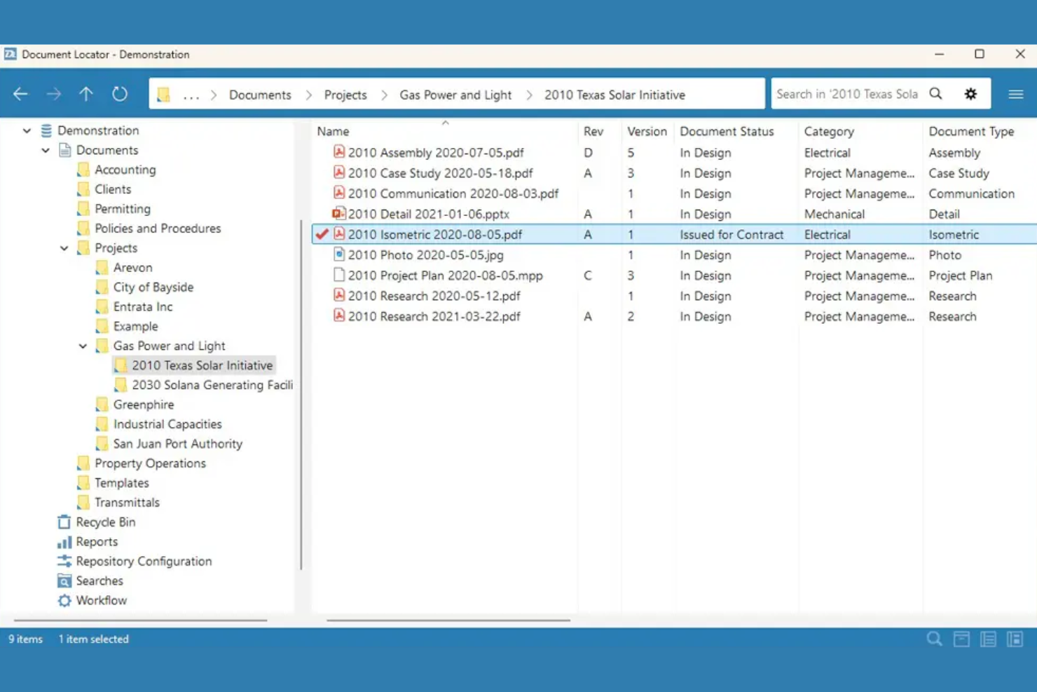 Document Locator screenshot - 10 beste software voor technisch documentbeheer voor 2026