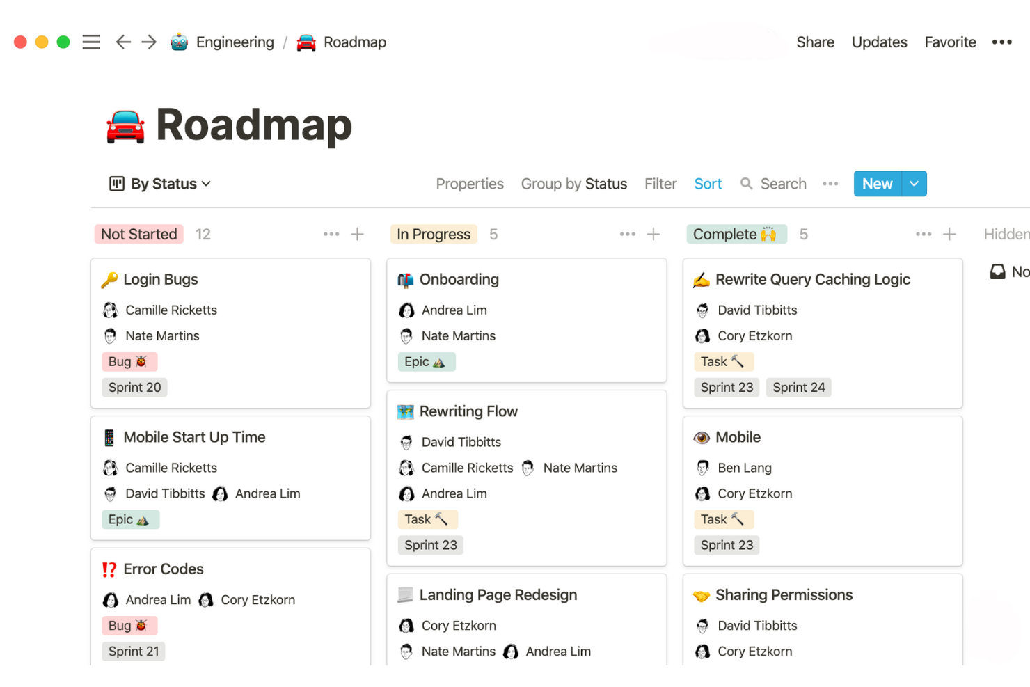 Notion screenshot - 10 gratis productiviteitsapps voor 2026