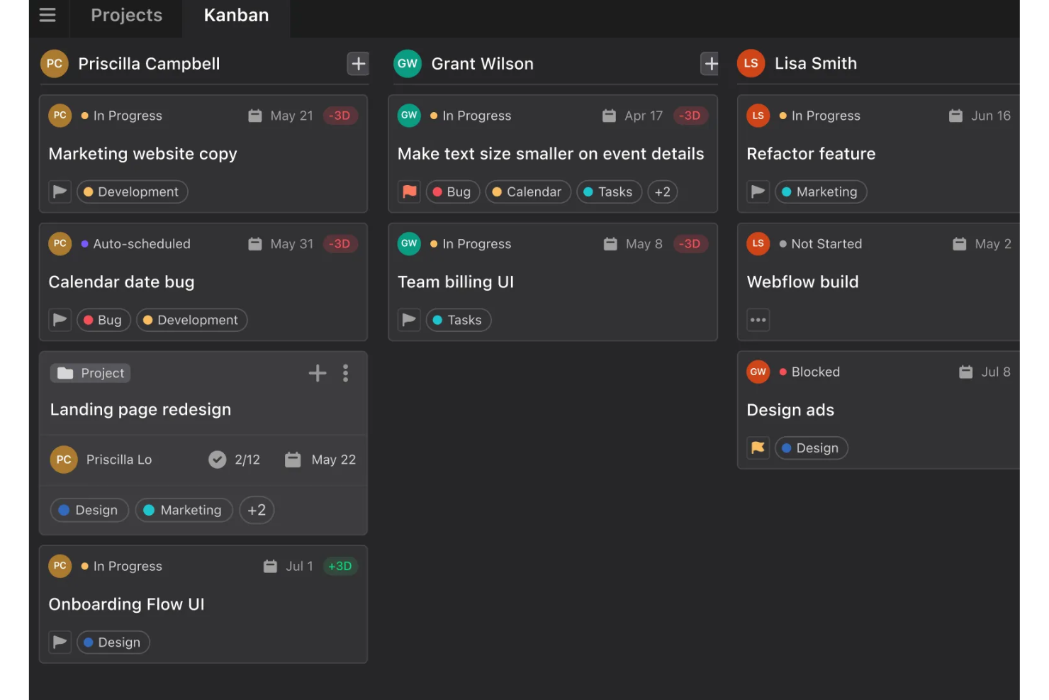 Motion screenshot - 10 beste software voor taakbeheer voor kleine bedrijven in 2026