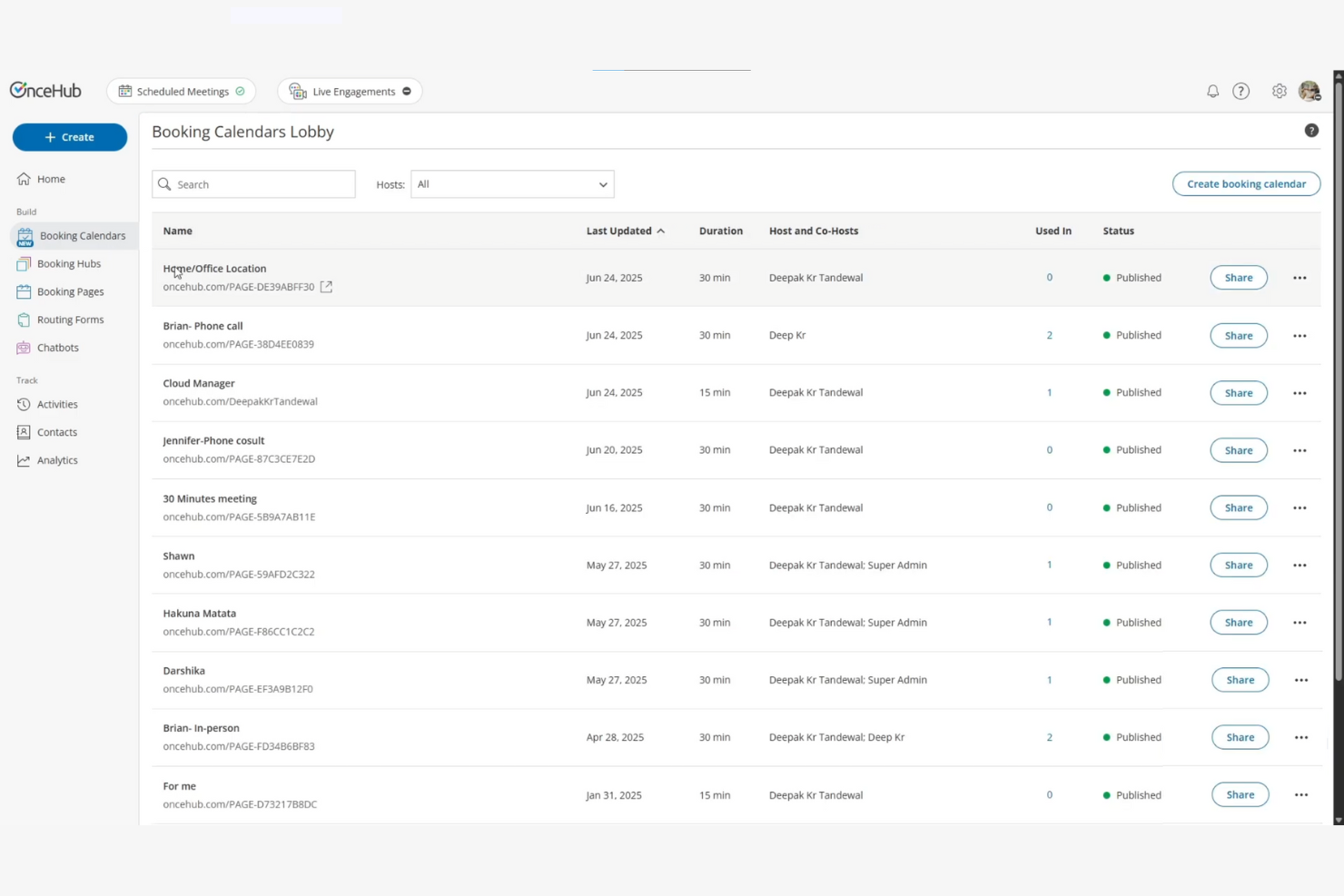 OnceHub screenshot - 10 beste software voor agendaplanning voor 2026