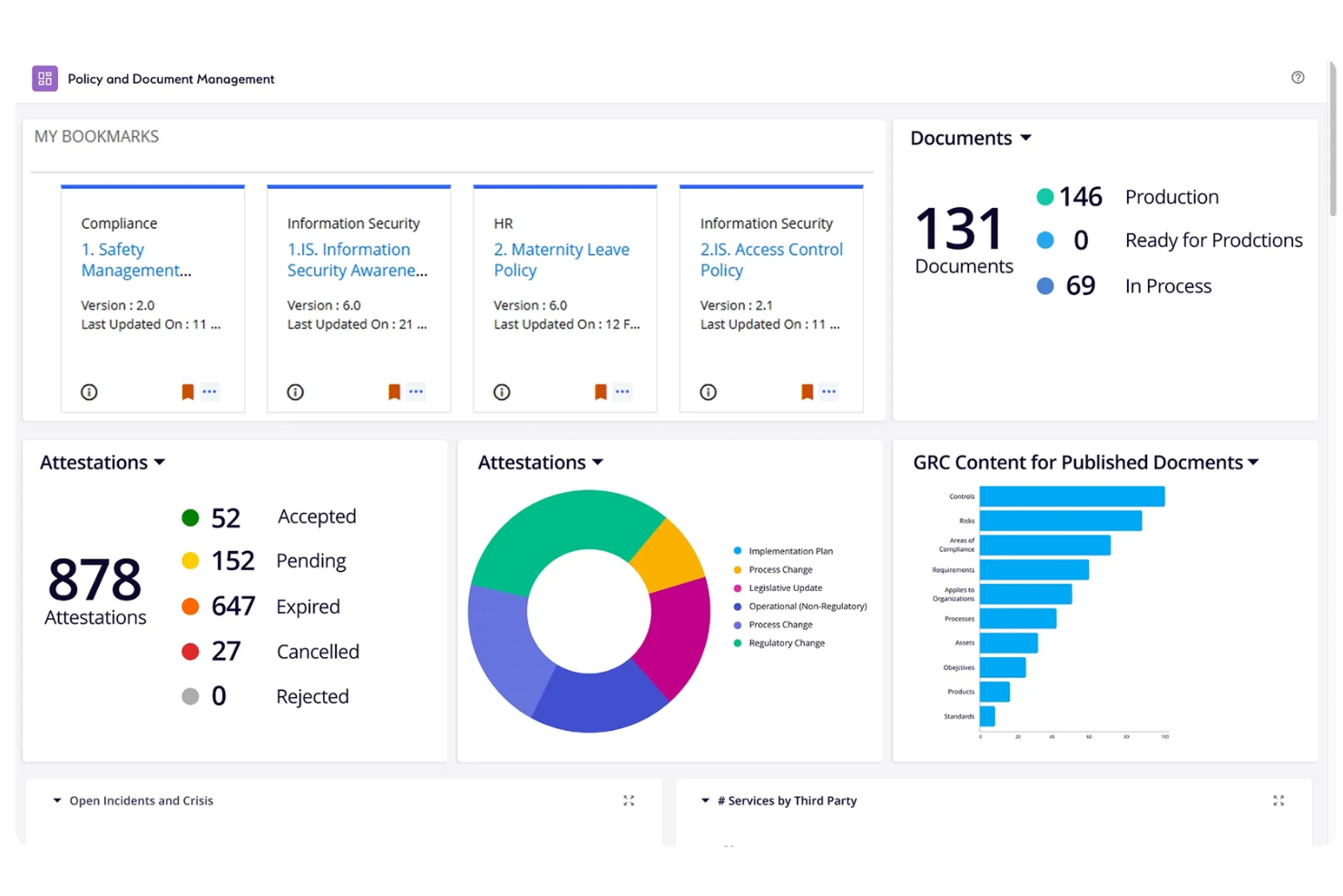MetricStream screenshot - 10 beste software voor nalevingskalenders in 2026