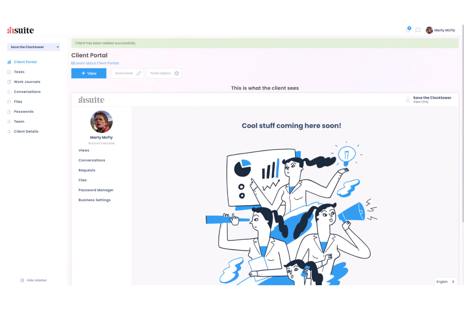 Ahsuite screenshot - 10 beste gratis software voor klantintroductie in 2026