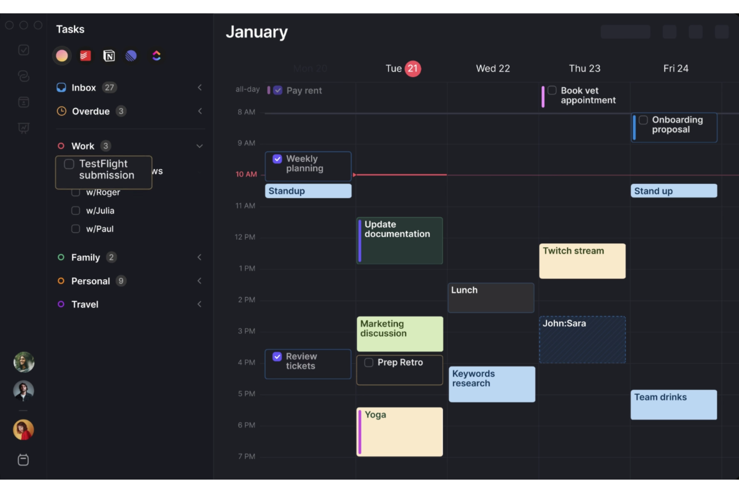 Morgen screenshot - 10 alternatieven voor Google Agenda voor 2026