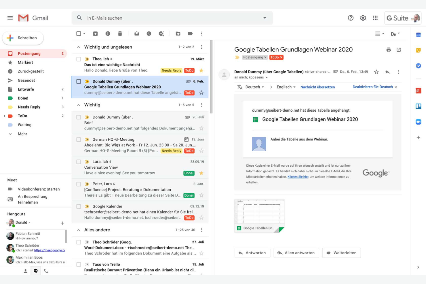 Google Workspace screenshot - 10 beste softwareoplossingen voor digitale werkplekken voor 2026