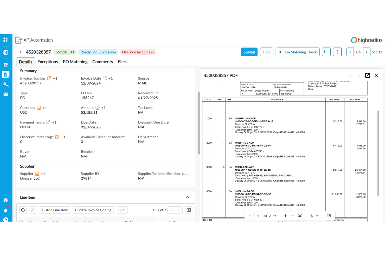 HighRadius screenshot - 10 beste software voor factuurgoedkeuring voor 2026