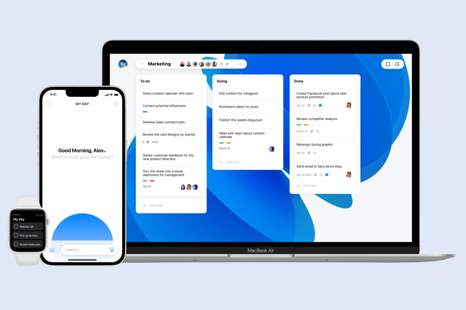 Any.do screenshot - 19 alternatieven voor Akiflow, geselecteerd voor 2026 voor slimmer taak- en agendabeheer