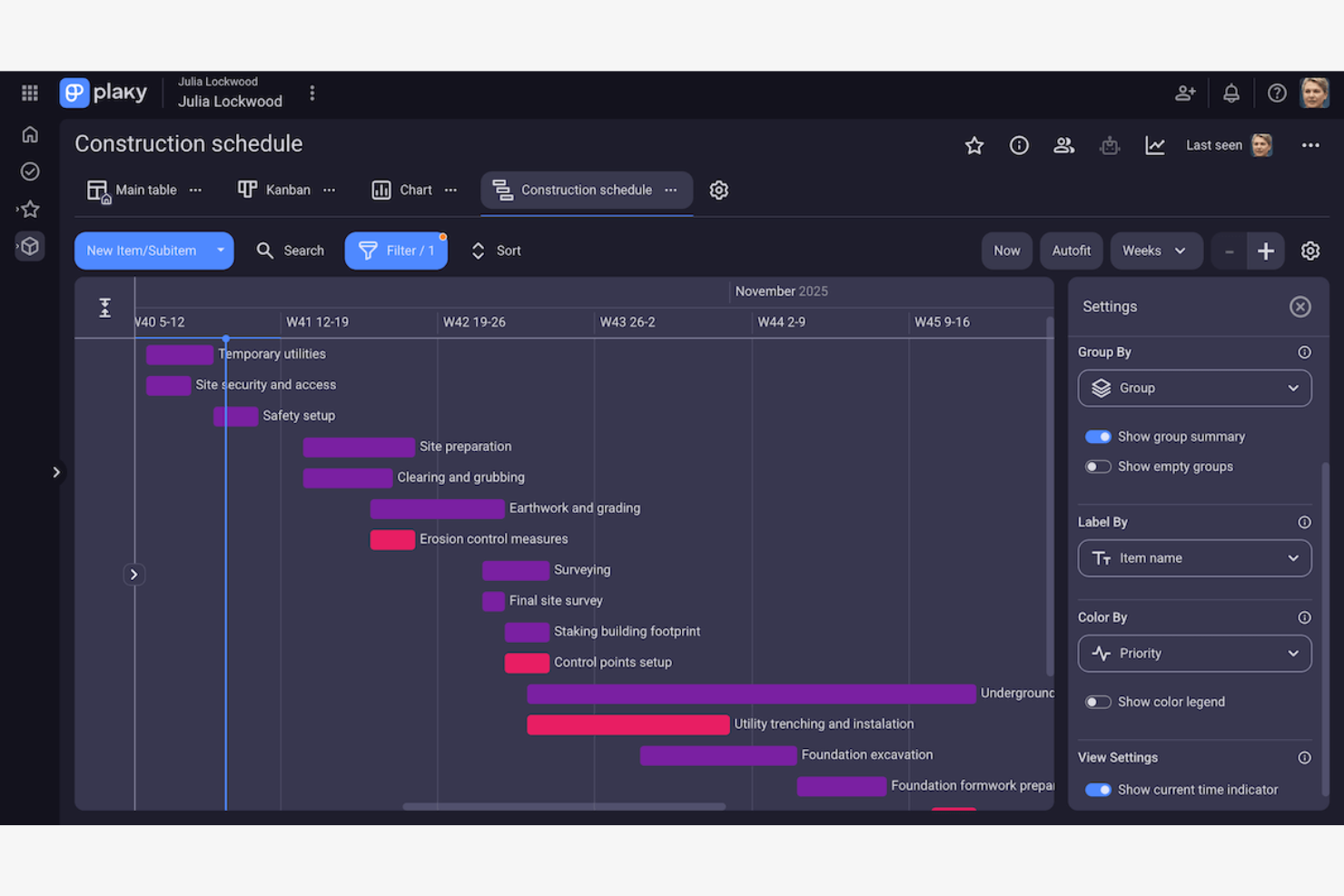 Plaky screenshot - 10 beste software voor bouwplanning beoordeeld in 2026