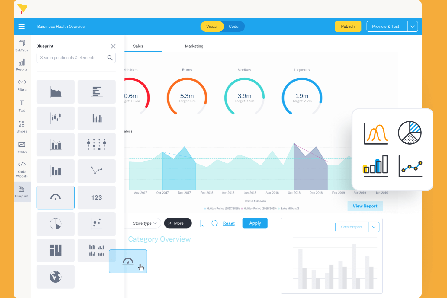 Yellowfin screenshot - 10 Beste alternatieven voor Looker Studio beoordeeld in 2026