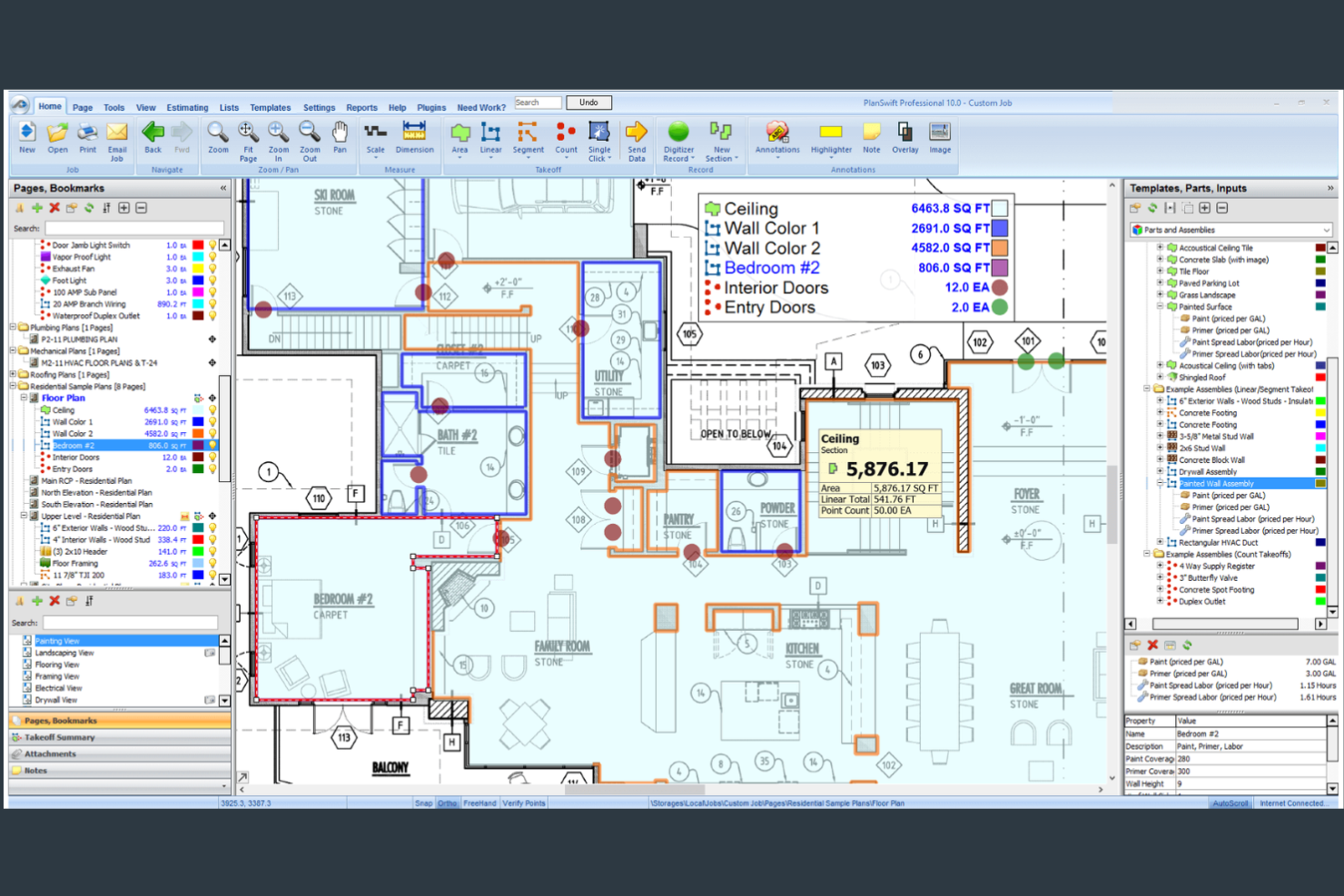 PlanSwift screenshot - 10 beste software voor bouwramingen beoordeeld in 2026