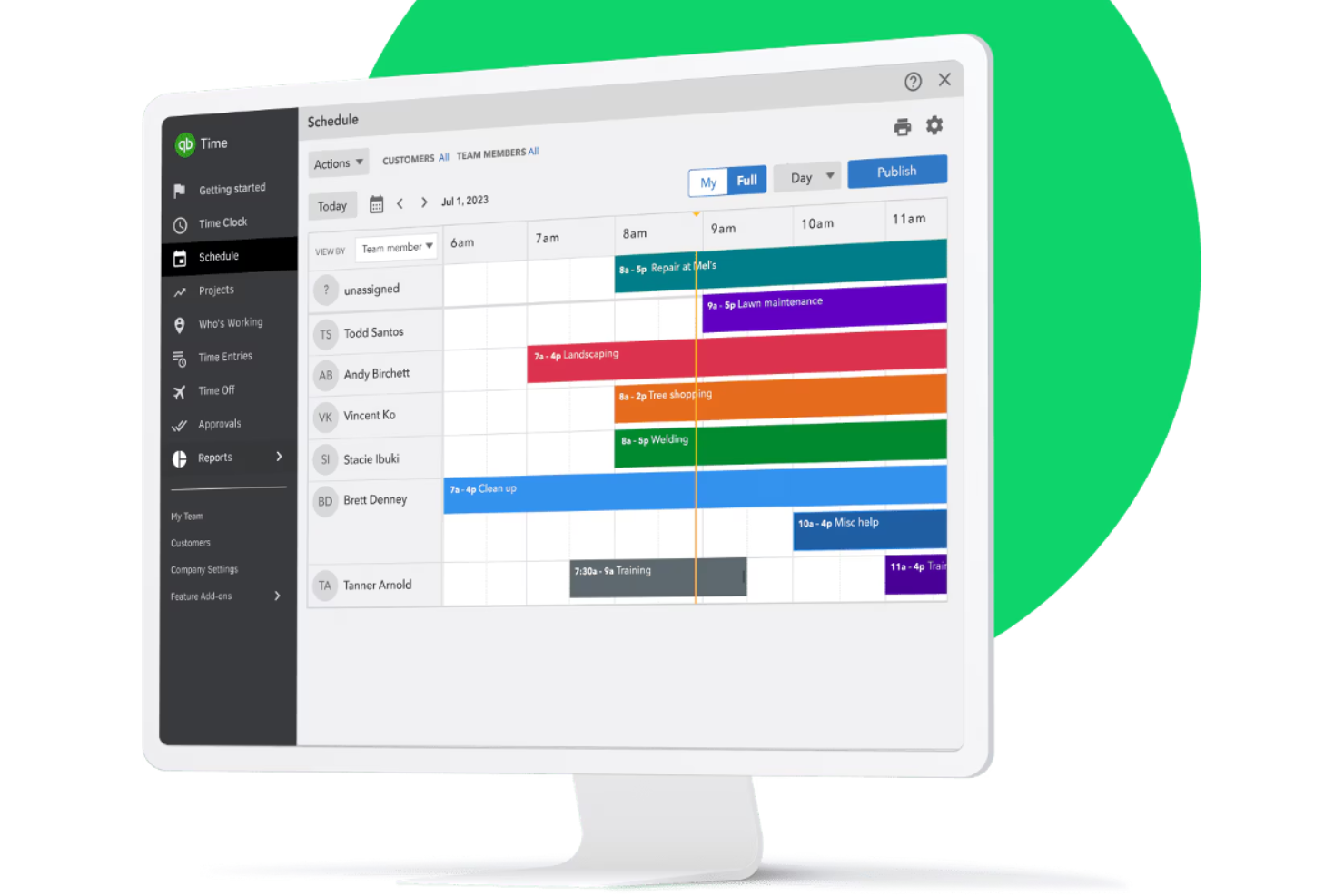 QuickBooks Time screenshot - 10 beste software voor tijdregistratie en facturatie beoordeeld in 2026