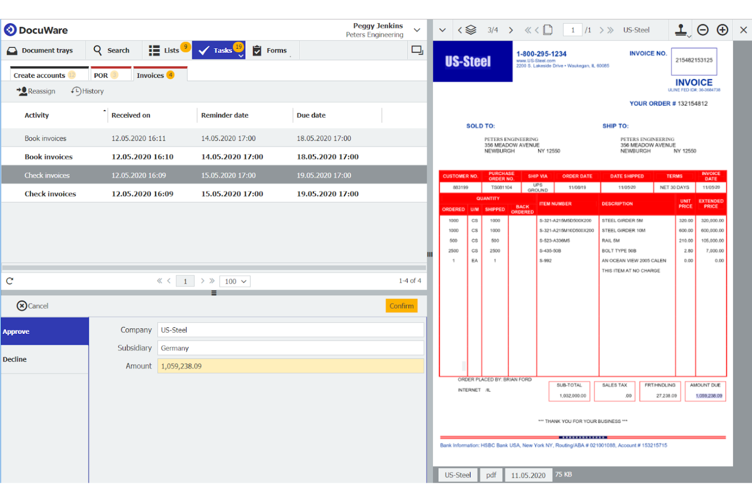 DocuWare screenshot - 10 beste AI-software voor documentbeheer beoordeeld in 2026