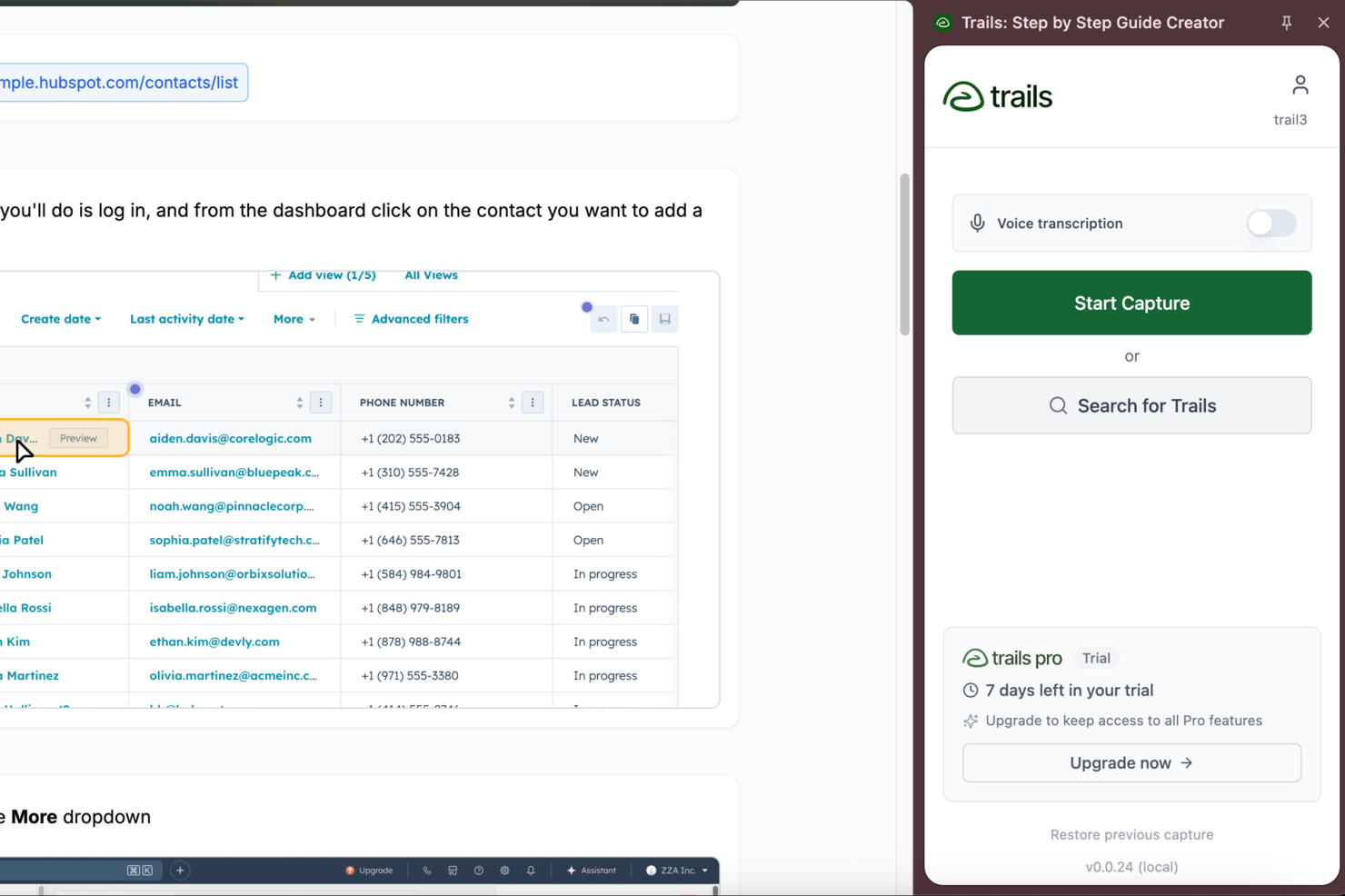 Trails screenshot - De 10 beste softwareprogramma’s voor procesdocumentatie beoordeeld in 2026