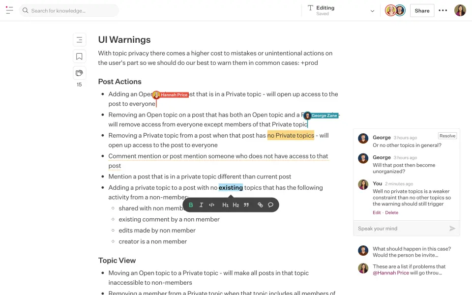 Slab screenshot - 10 beste alternatieven voor Confluence voor kennisbeheer in 2026
