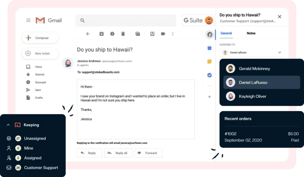 Keeping screenshot - 10 beste software voor e-mailsamenwerking beoordeeld in 2026