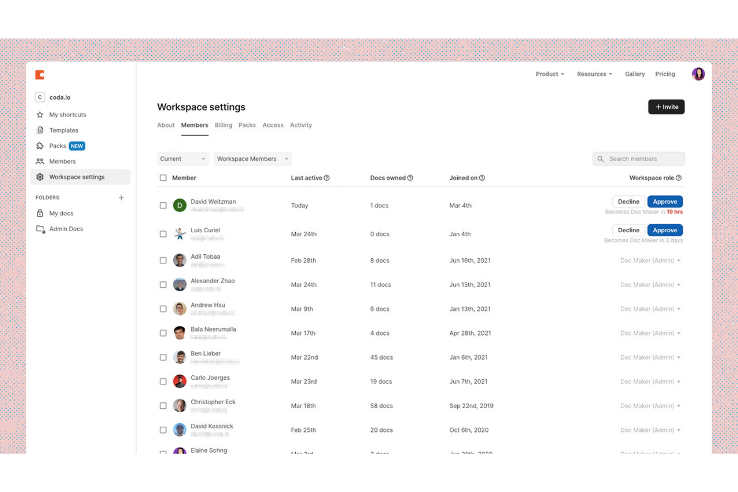 Coda screenshot - 10 beste IT-samenwerkingstools beoordeeld voor 2026