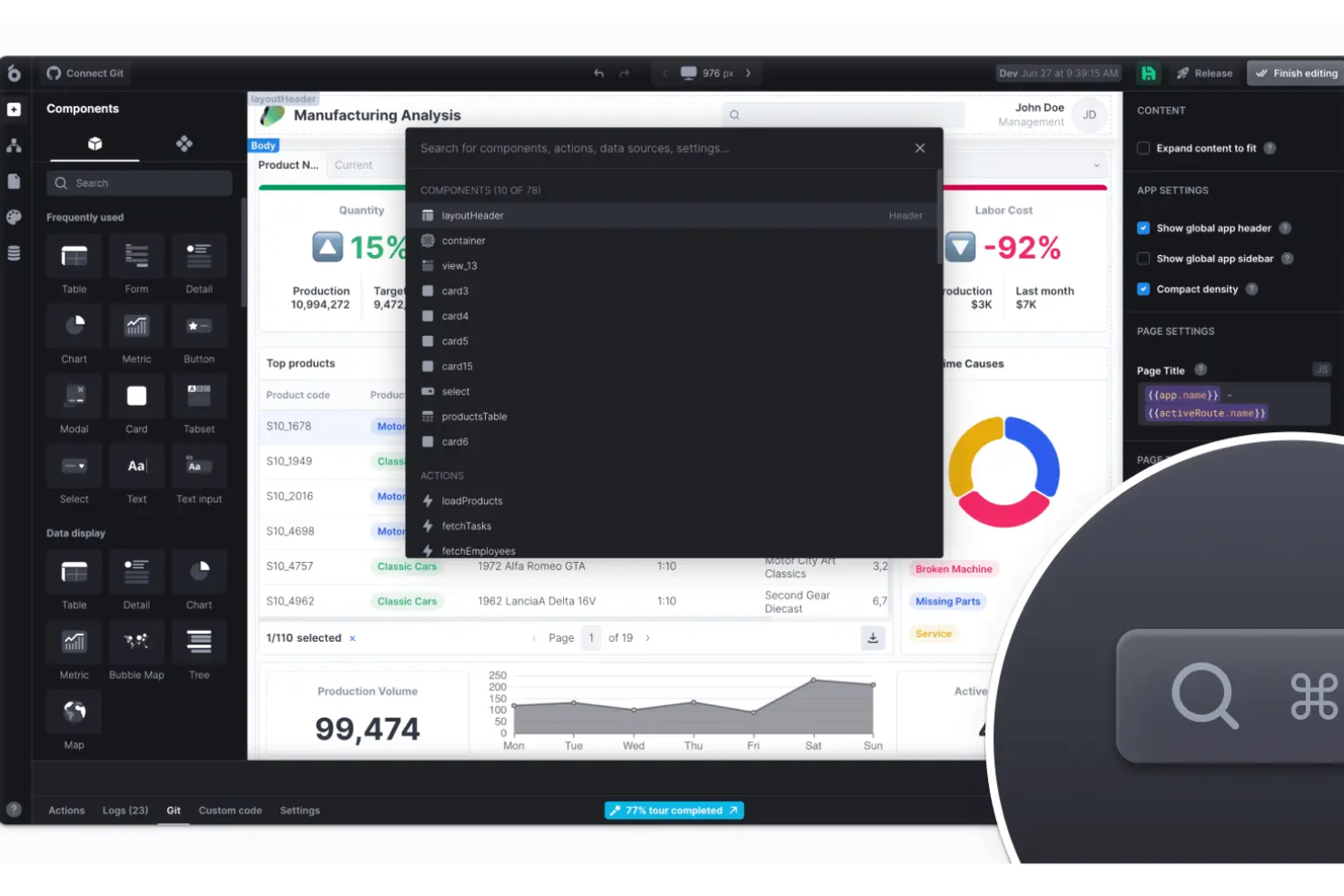UI Bakery screenshot - 10 beste samenwerkingstools voor softwareontwikkeling in 2026