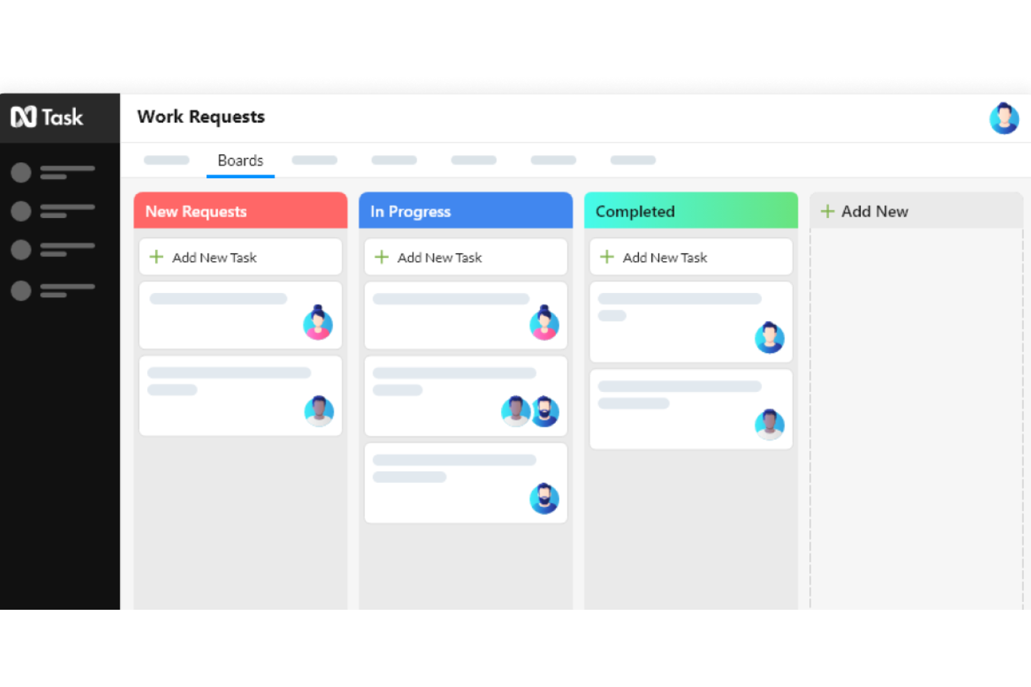 nTask screenshot - 10 beste ticketsystemen voor projectmanagement voor 2026